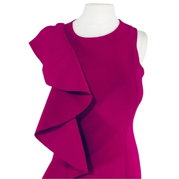 NEW Cinq A Sept Kimberlin Sleeveless Ruffle Dress Size 2 - Picture 5 of 9